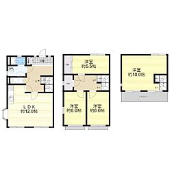 霞ヶ丘一丁目貸家 1階4LDKの間取り