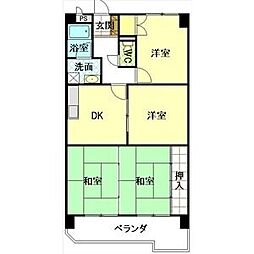 サンシティー小幡 4DKの間取図画像