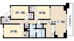 プライムメゾン富士見台 3LDKの間取図画像