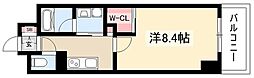テナス池下 1Kの間取図画像