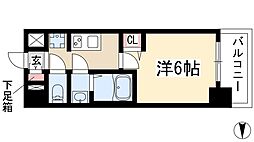 メイクス今池PRIME 1Kの間取図画像