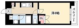 シテイライフ明が丘 1Kの間取図画像