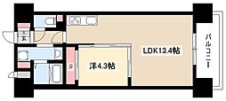 Primal千種luno 1LDKの間取図画像