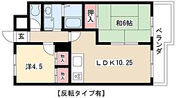 グランドール大幸2 2LDKの間取図画像