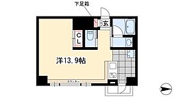 KDXレジデンス東桜1 ワンルームの間取図画像
