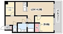 音羽本郷ビル 1SLDKの間取図画像