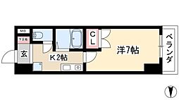 プロビデンス東新町 1Kの間取図画像