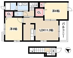ケントハウス 2階/-