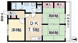 カーサ吹上 3DKの間取図画像