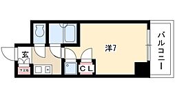 フェア・ステージ 1Kの間取図画像