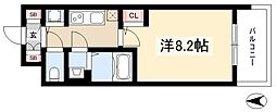 エスリード栄イーストスクエア 1Kの間取図画像