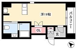 Marche3 ワンルームの間取図画像