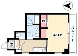 PALACEM 1Kの間取図画像