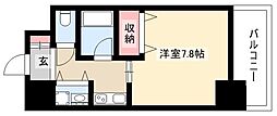 AXIS桜通内山 1Kの間取図画像