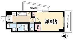 シテイライフ社が丘 1Kの間取図画像