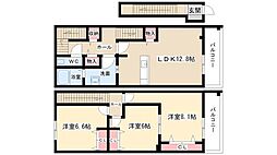 ベアート 3LDKの間取図画像