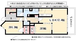 meLiV上前津 2LDKの間取図画像