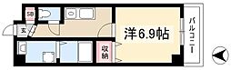 サンハイム新守山 1Kの間取図画像