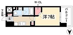 ザ・パークハビオ新栄 1Kの間取図画像