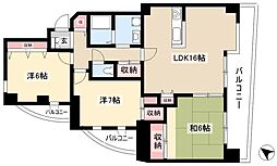 グランデール雅 3LDKの間取図画像