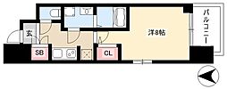 ラドゥセール本郷 1Kの間取図画像