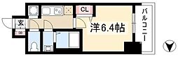 プレサンス新栄アーバンフロー 1Kの間取図画像