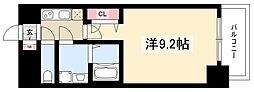 プレサンス栄フェル 1Kの間取図画像