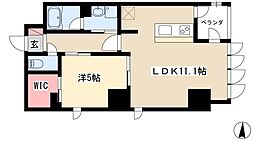 サンマール桜山 1LDKの間取図画像