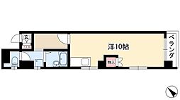 ドムス本山 ワンルームの間取図画像