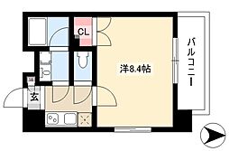 シテイライフ明が丘 1Kの間取図画像
