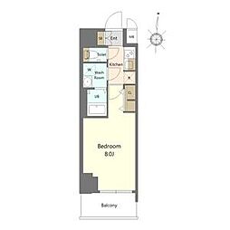 S-RESIDENCE高岳bresa(ブレサ) 1Kの間取図画像
