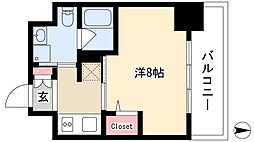 aLATOSHIRAKABE 1Kの間取図画像