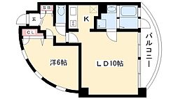 さくらHillsYAGOTO 1LDKの間取図画像