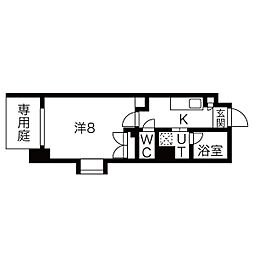 シテイライフ望が丘 1Kの間取図画像