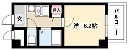 いのうビル 1Kの間取図画像