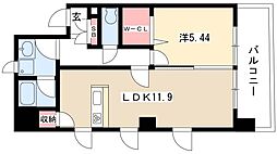 LaFELMO菊坂 1LDKの間取図画像