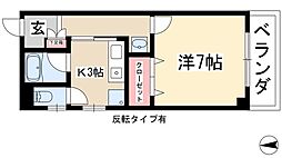 History宝が丘 1Kの間取図画像