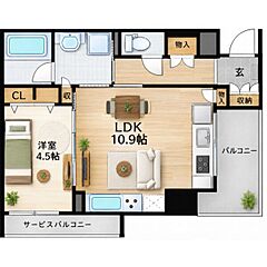 物件の間取り