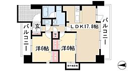 CHAYAGASAKARISE 2LDKの間取図画像
