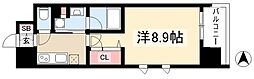 GRANDESPOIR東桜 1Kの間取図画像