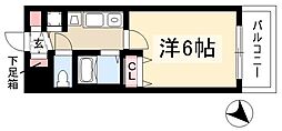 プレサンス鶴舞駅前ブリリアント 1Kの間取図画像
