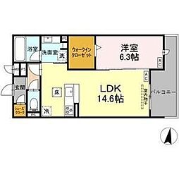 Century Grove 守山 1LDKの間取図画像