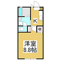 マルシェＭＩＭＵＲＡ　Ｂ棟  ｜ 長野県松本市桐1丁目（賃貸アパート1K・2階・28.24㎡） その2