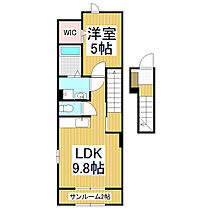 長野県松本市両島（賃貸アパート1LDK・2階・42.04㎡） その2