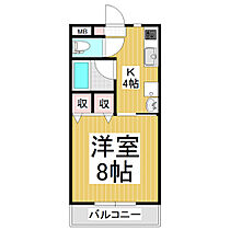 エクセレンス  ｜ 長野県松本市女鳥羽3丁目（賃貸アパート1K・1階・26.49㎡） その2