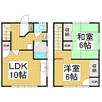 コーポ窪田  ｜ 長野県松本市野溝木工1丁目（賃貸テラスハウス2LDK・1階・57.75㎡） その2