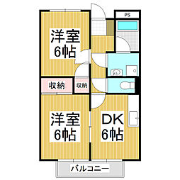 間取図画像 2DK