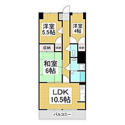 アーク南松本 3LDKの間取図画像