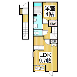L.Calmia 1LDKの間取図画像