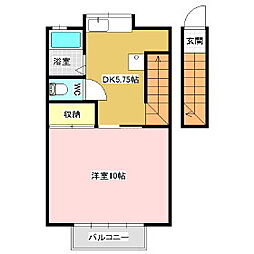 稼ぐ家姫11号 1Kの間取図画像
